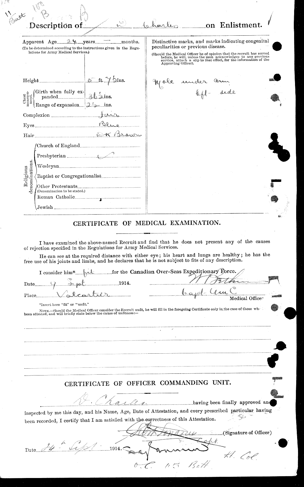 Personnel Records of the First World War - CEF 015665b