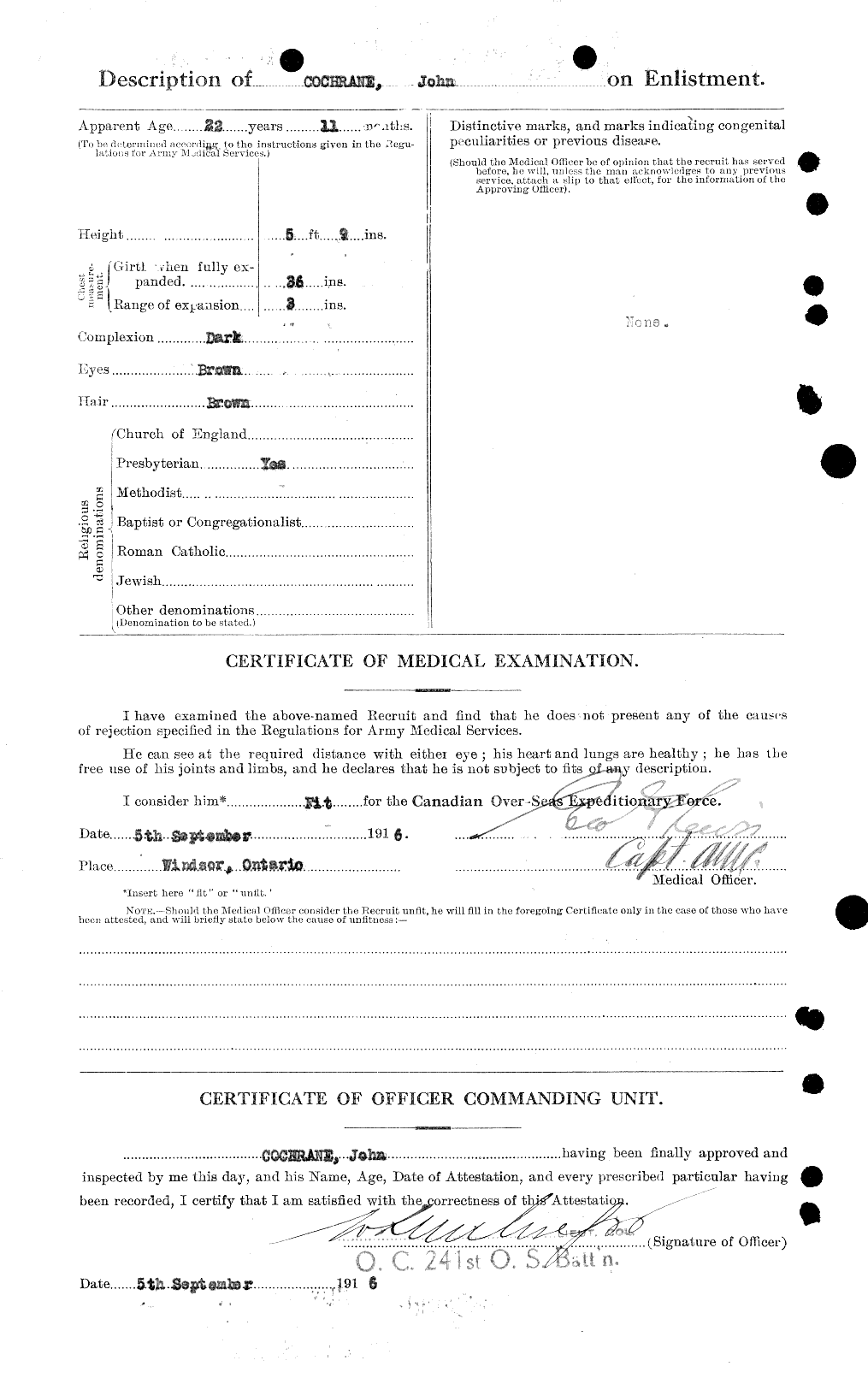 Personnel Records of the First World War - CEF 026407b