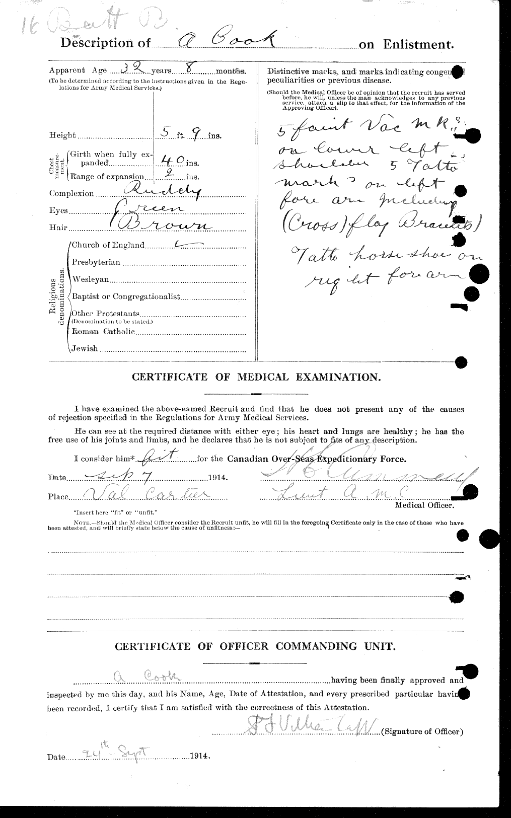 Personnel Records of the First World War - CEF 031500b