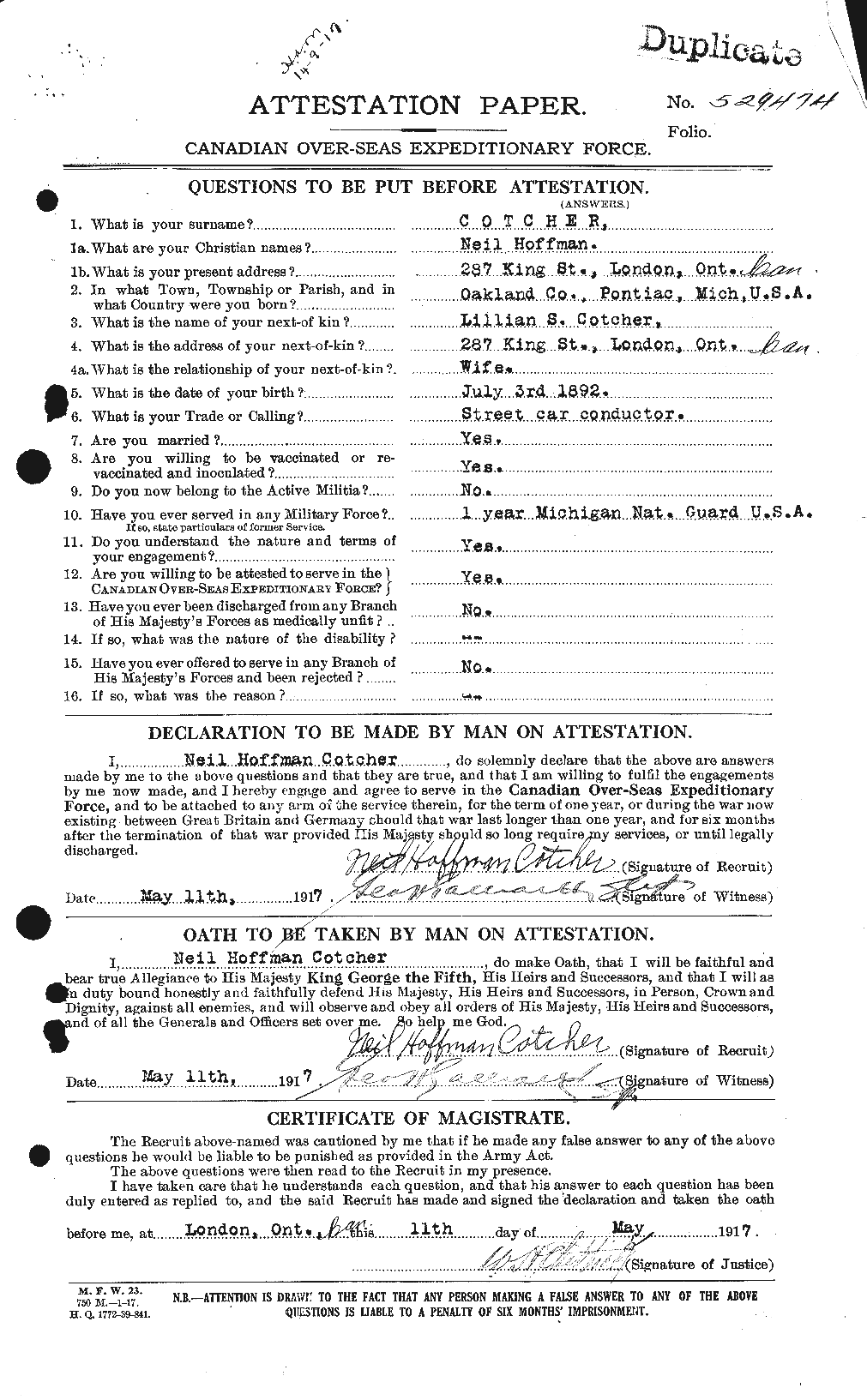 Personnel Records of the First World War - CEF 059051a