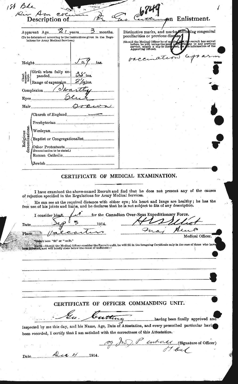 Personnel Records of the First World War - CEF 074315b