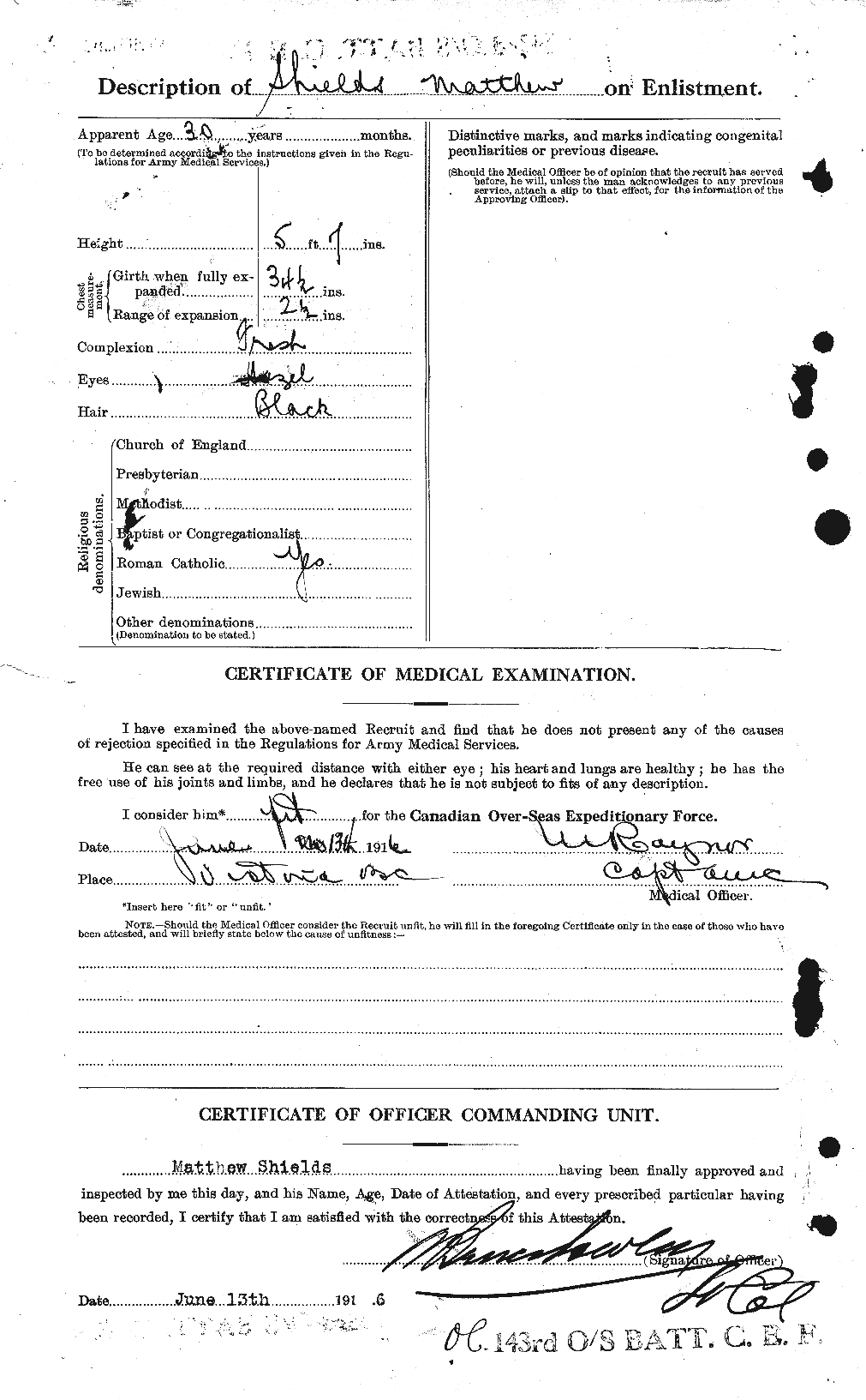 Personnel Records of the First World War - CEF 097025b