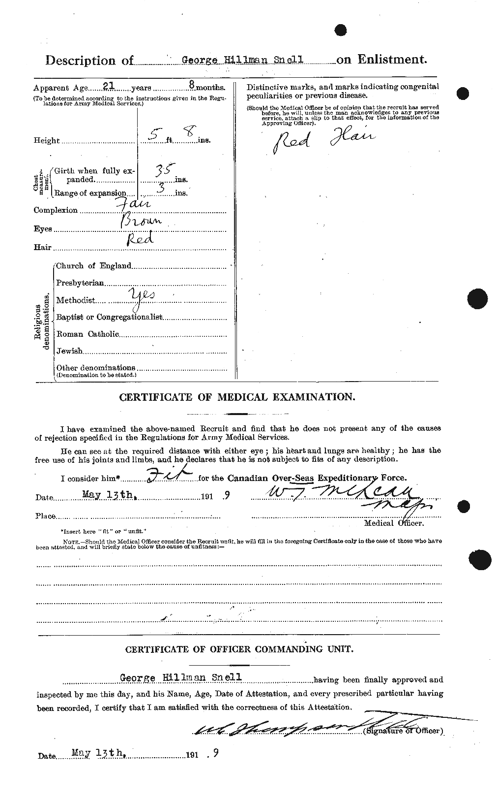 Personnel Records of the First World War - CEF 110784b