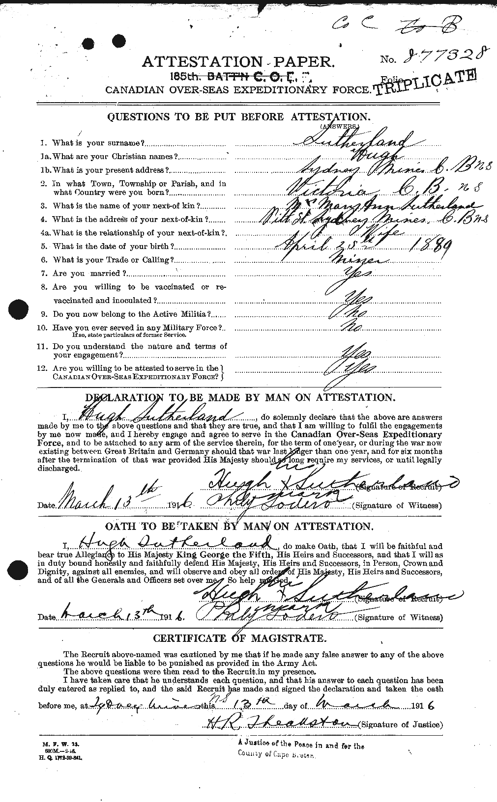 Personnel Records of the First World War - CEF 124794a