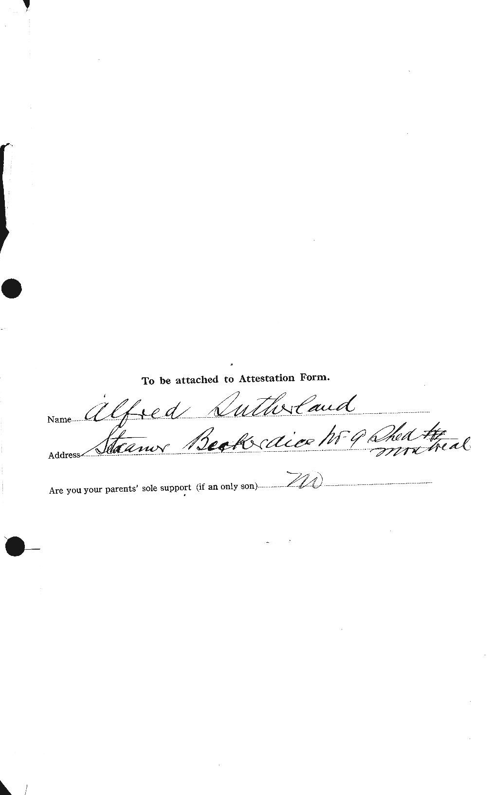 Dossiers du Personnel de la Première Guerre mondiale - CEC 125338a