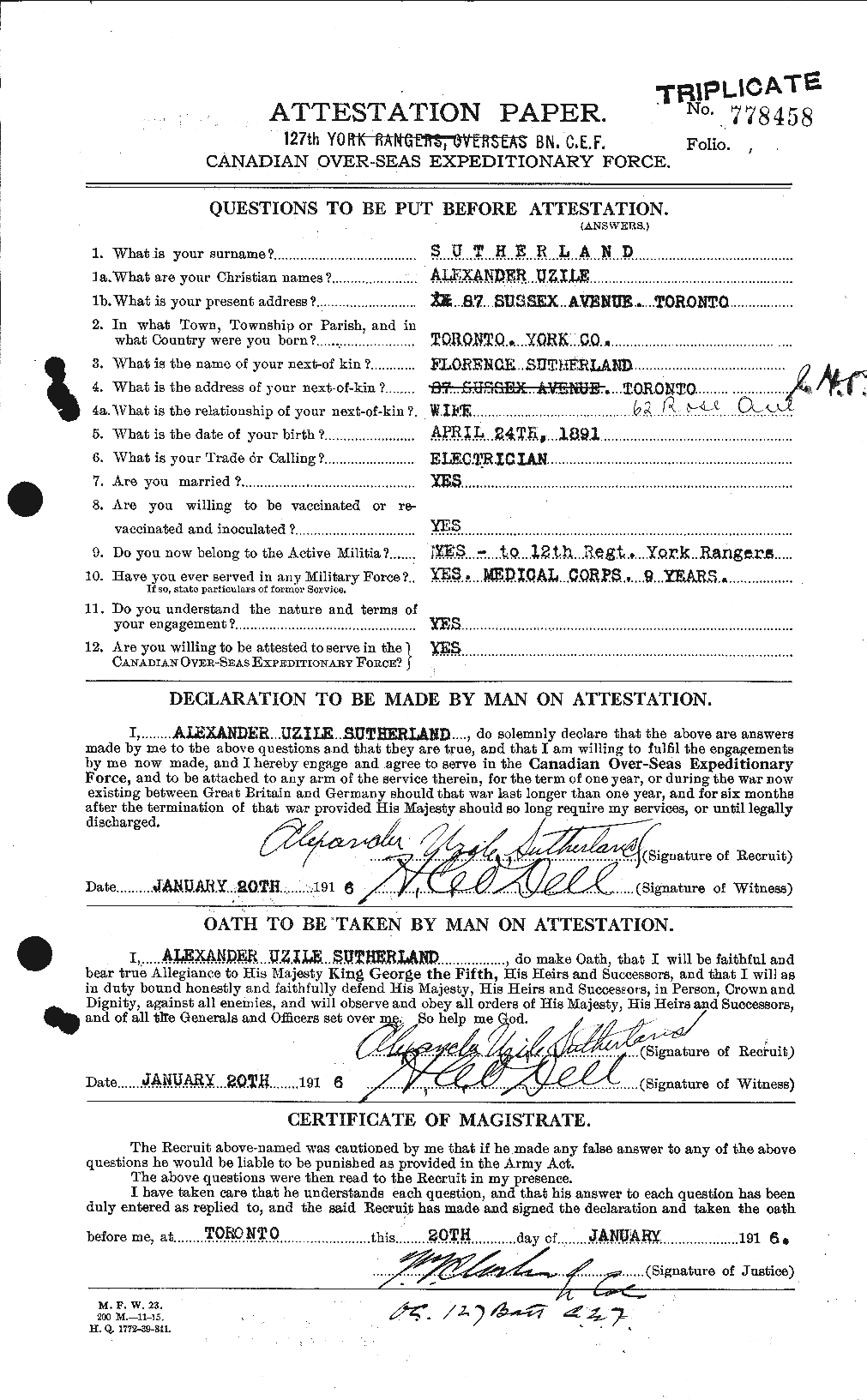 Personnel Records of the First World War - CEF 125340a