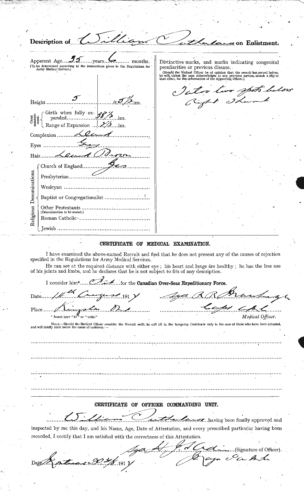 Personnel Records of the First World War - CEF 126454b