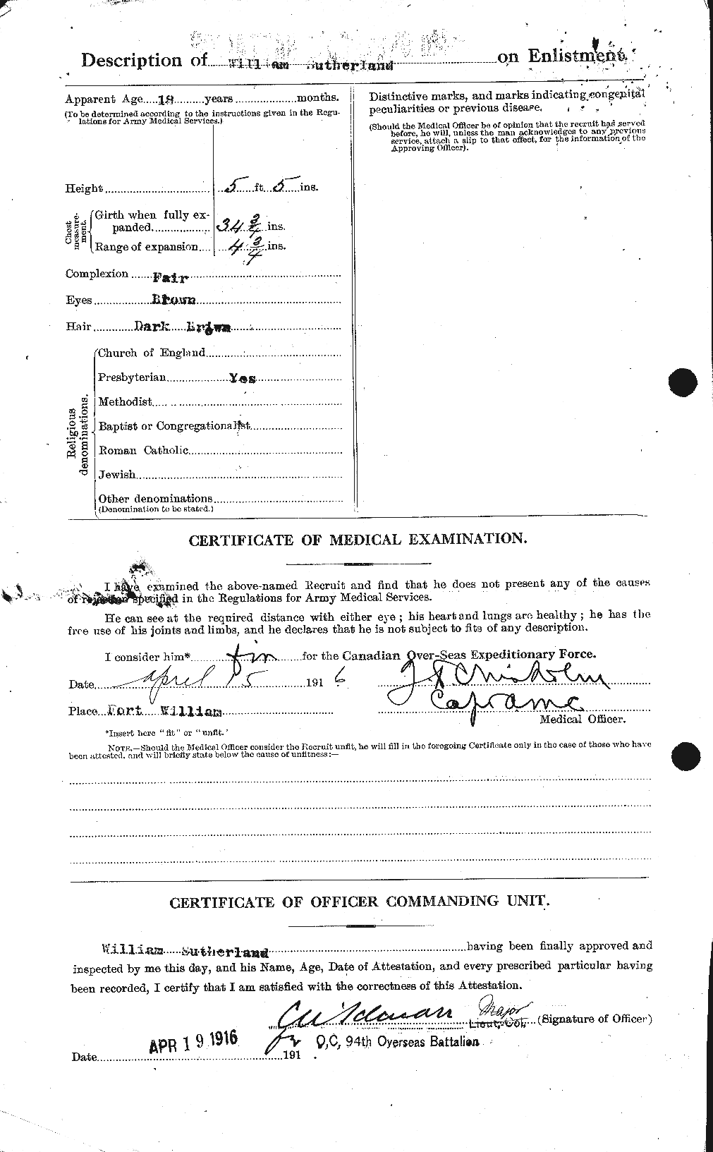 Personnel Records of the First World War - CEF 126518b