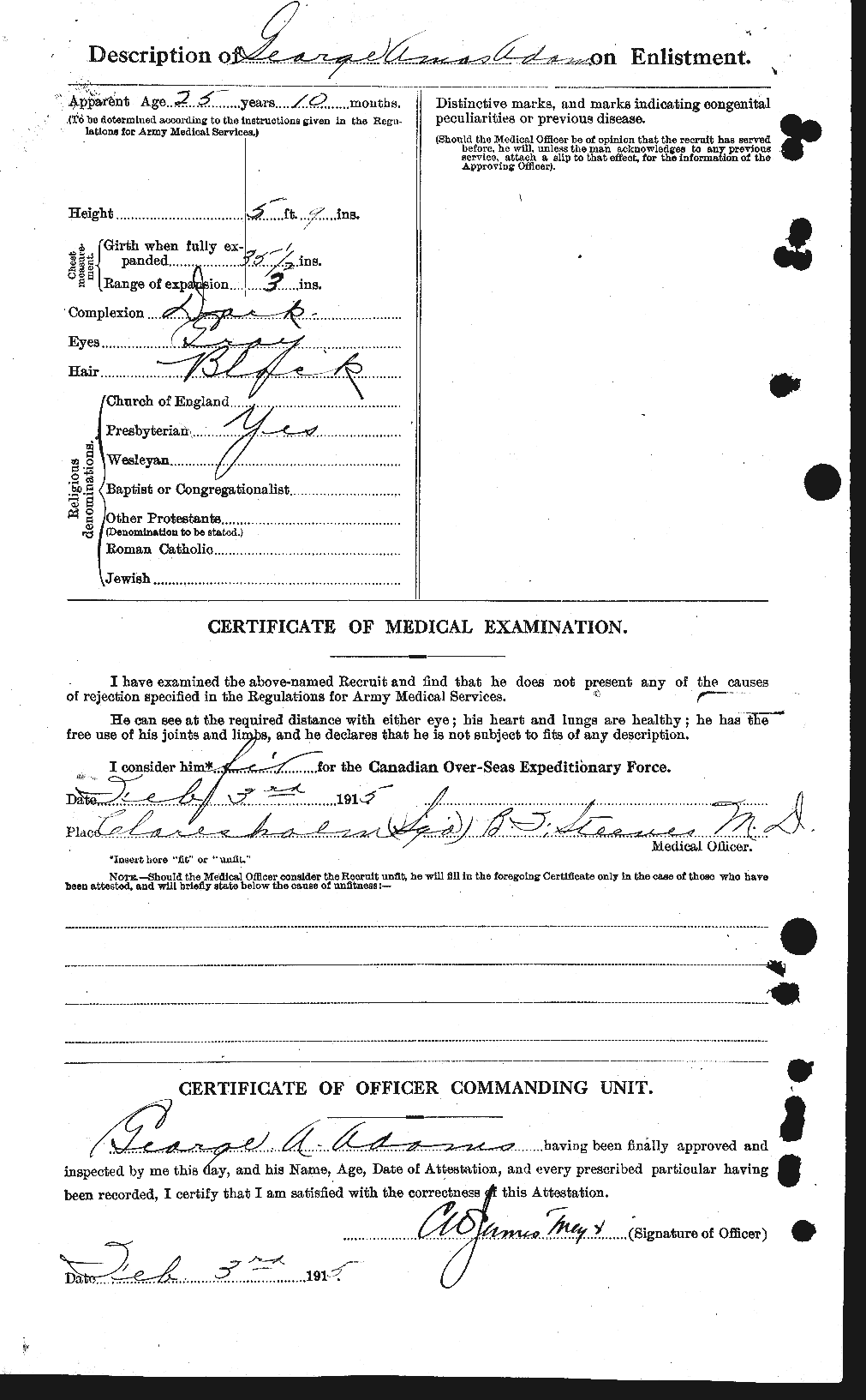 Personnel Records of the First World War - CEF 202546b