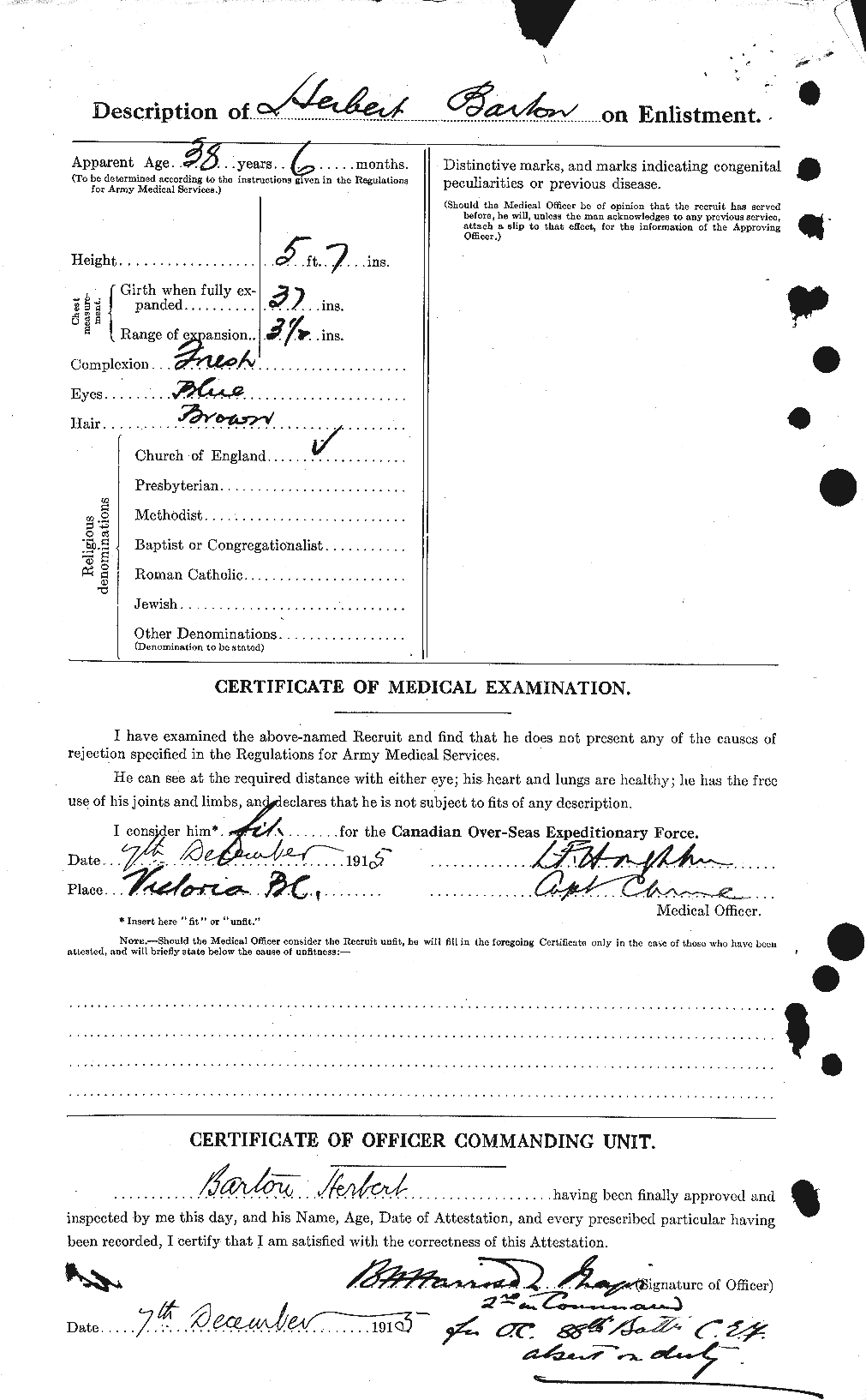 Personnel Records of the First World War - CEF 221639b