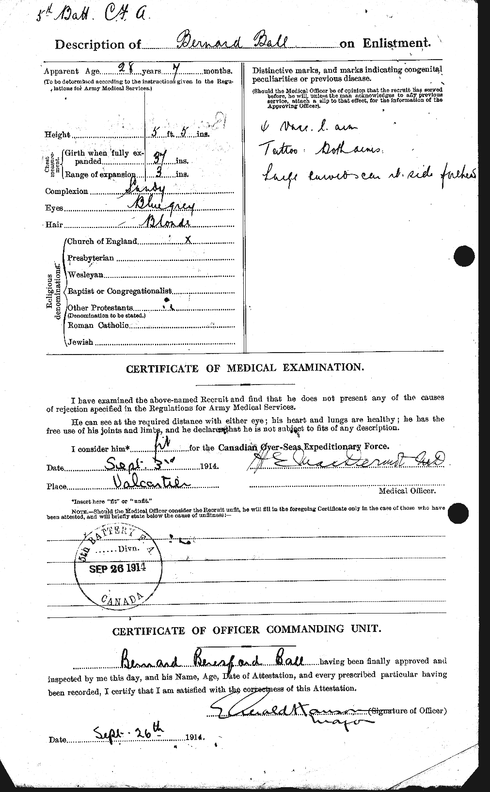 Personnel Records of the First World War - CEF 225867b