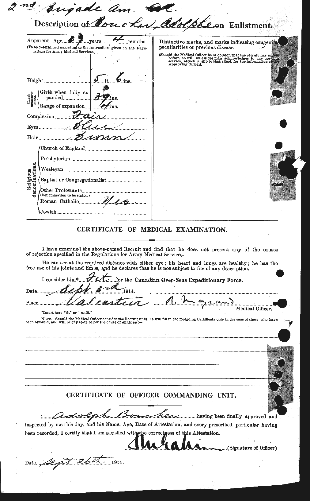 Personnel Records of the First World War - CEF 254965b