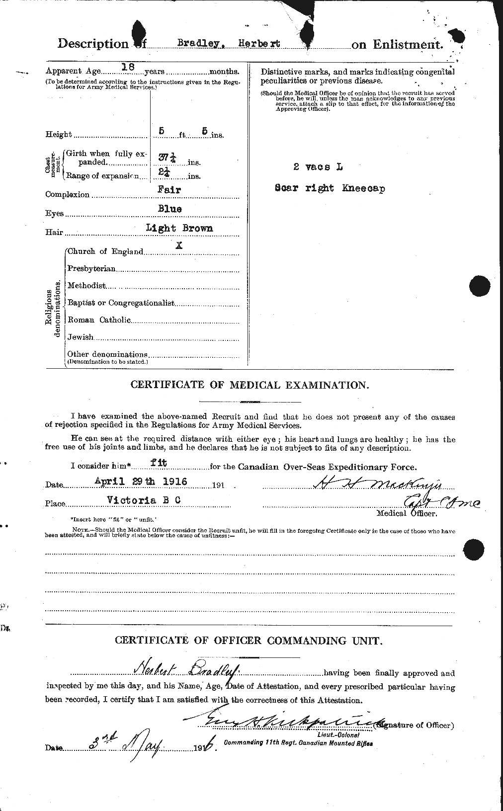 Personnel Records of the First World War - CEF 258431b