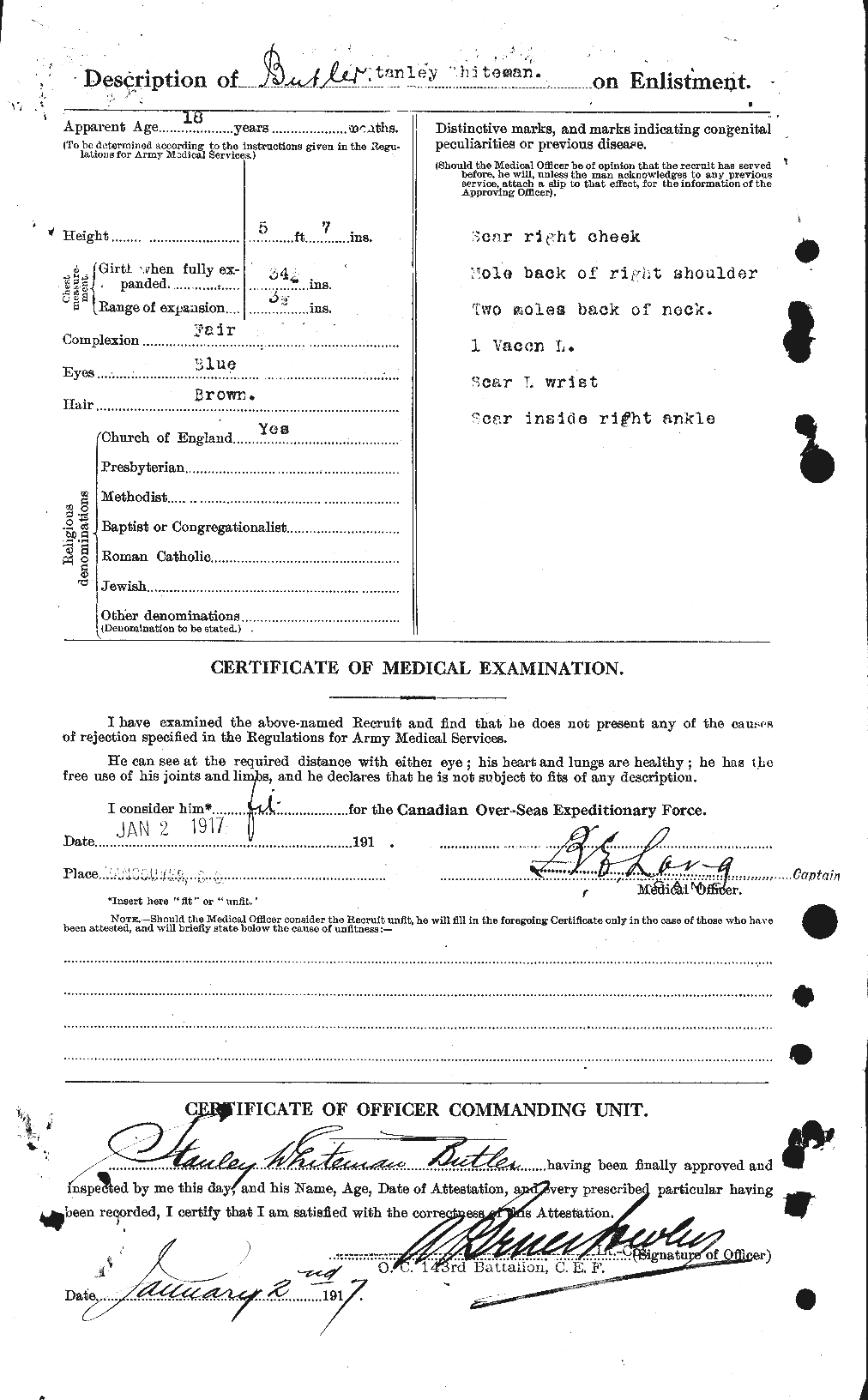 Personnel Records of the First World War - CEF 276133b