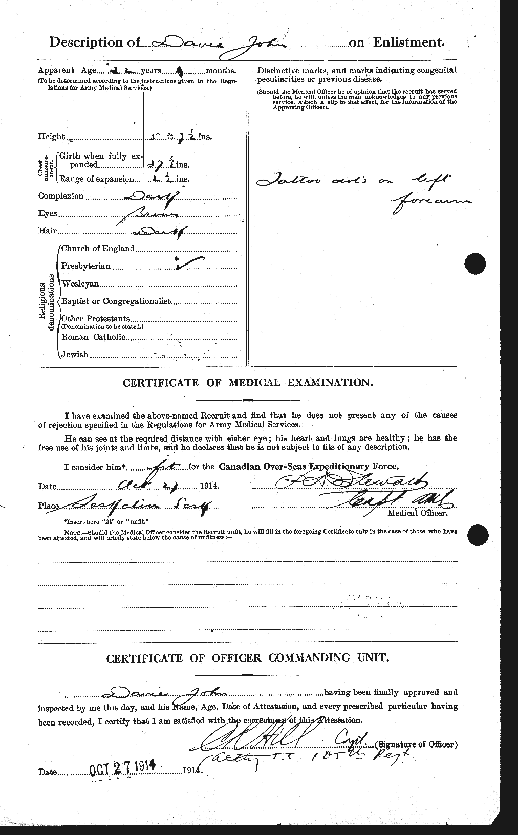 Personnel Records of the First World War - CEF 278839b