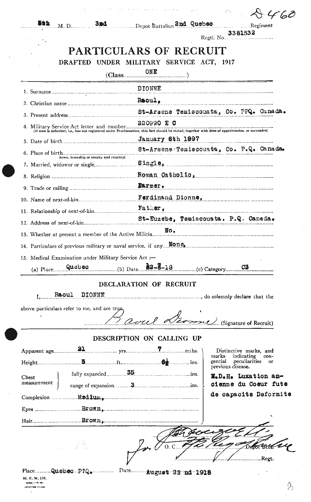 Personnel Records of the First World War - CEF 292669a