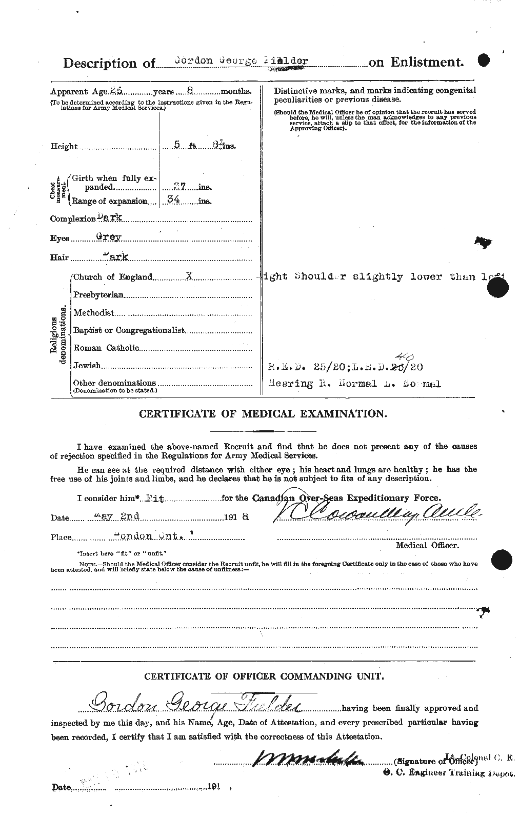 Personnel Records of the First World War - CEF 327368b