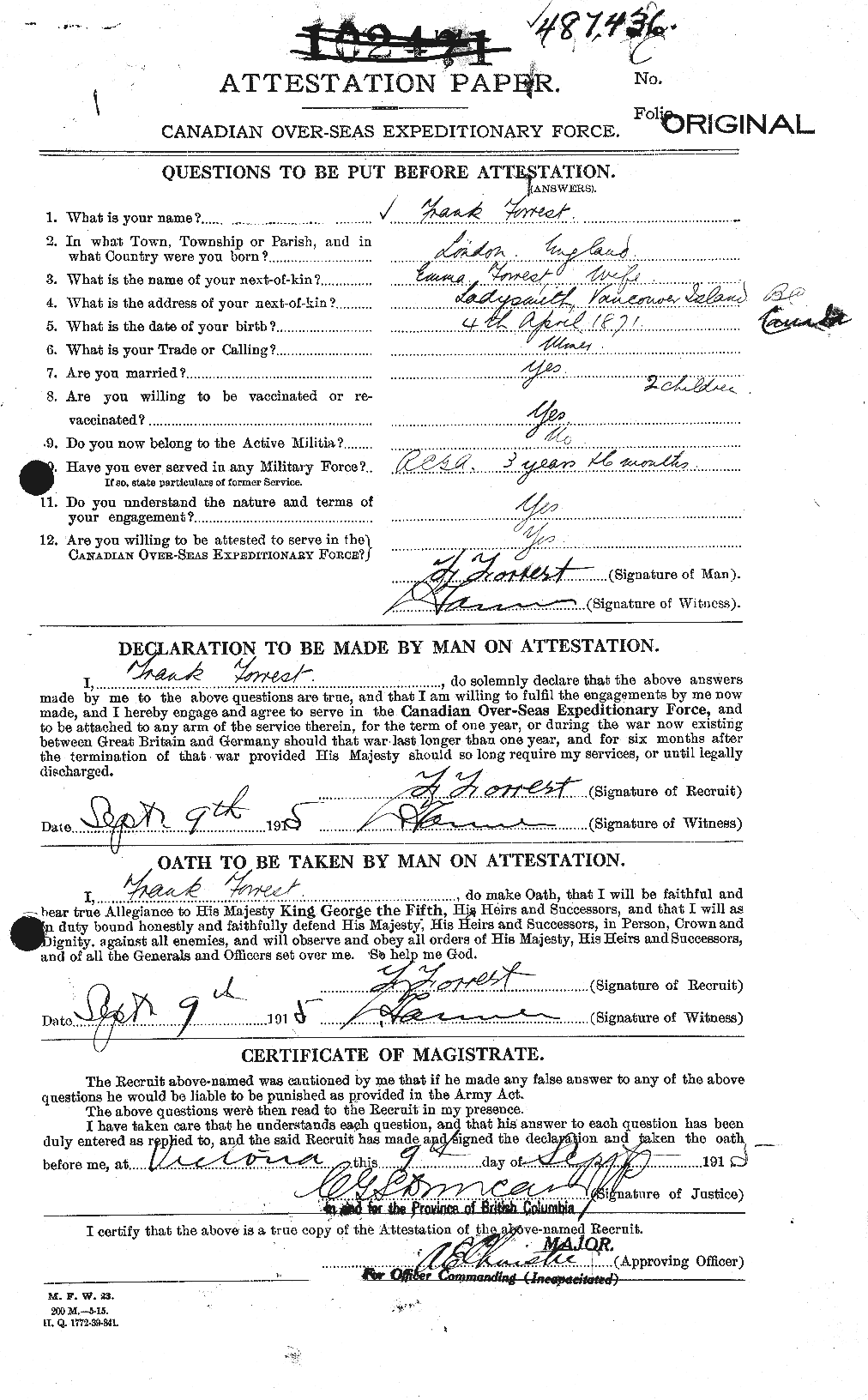 Personnel Records of the First World War - CEF 329403a