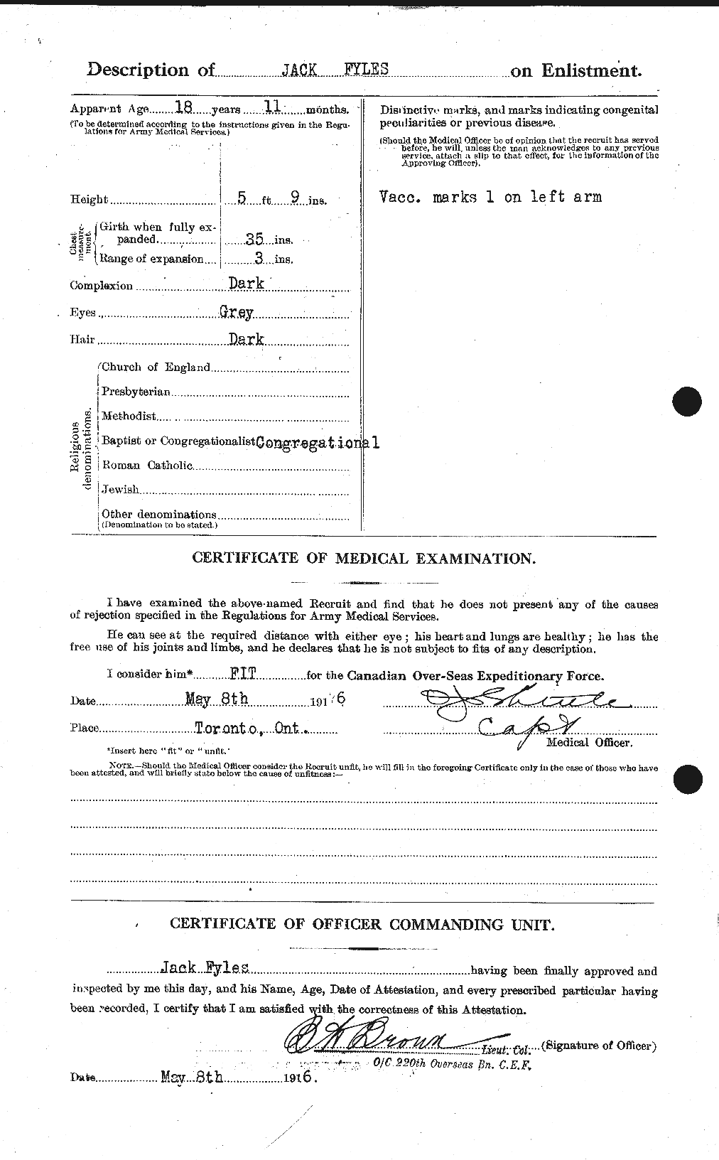 Personnel Records of the First World War - CEF 338877b