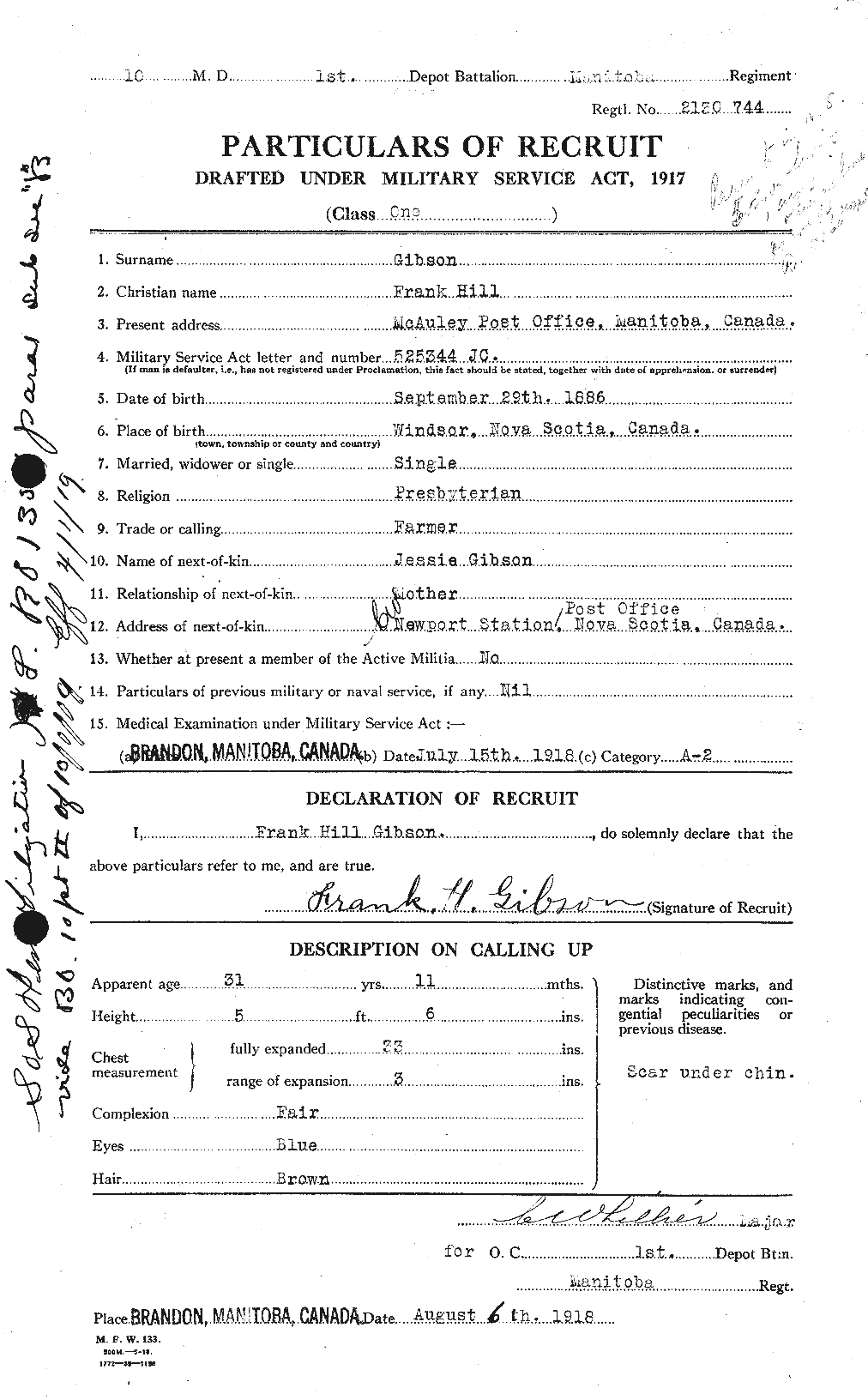 Personnel Records of the First World War - CEF 348440a