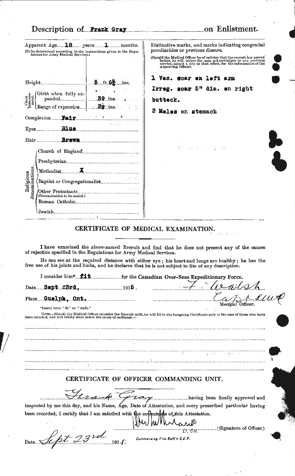 Personnel Records of the First World War - CEF 361536b