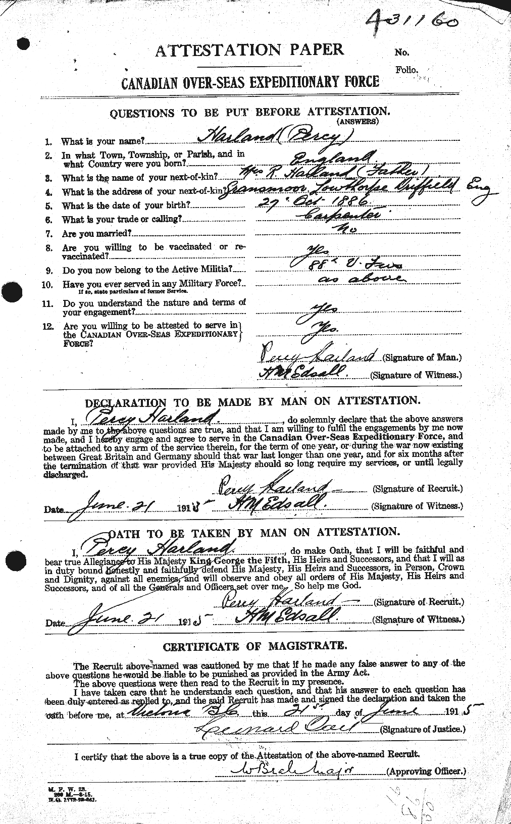 Personnel Records of the First World War - CEF 376700a
