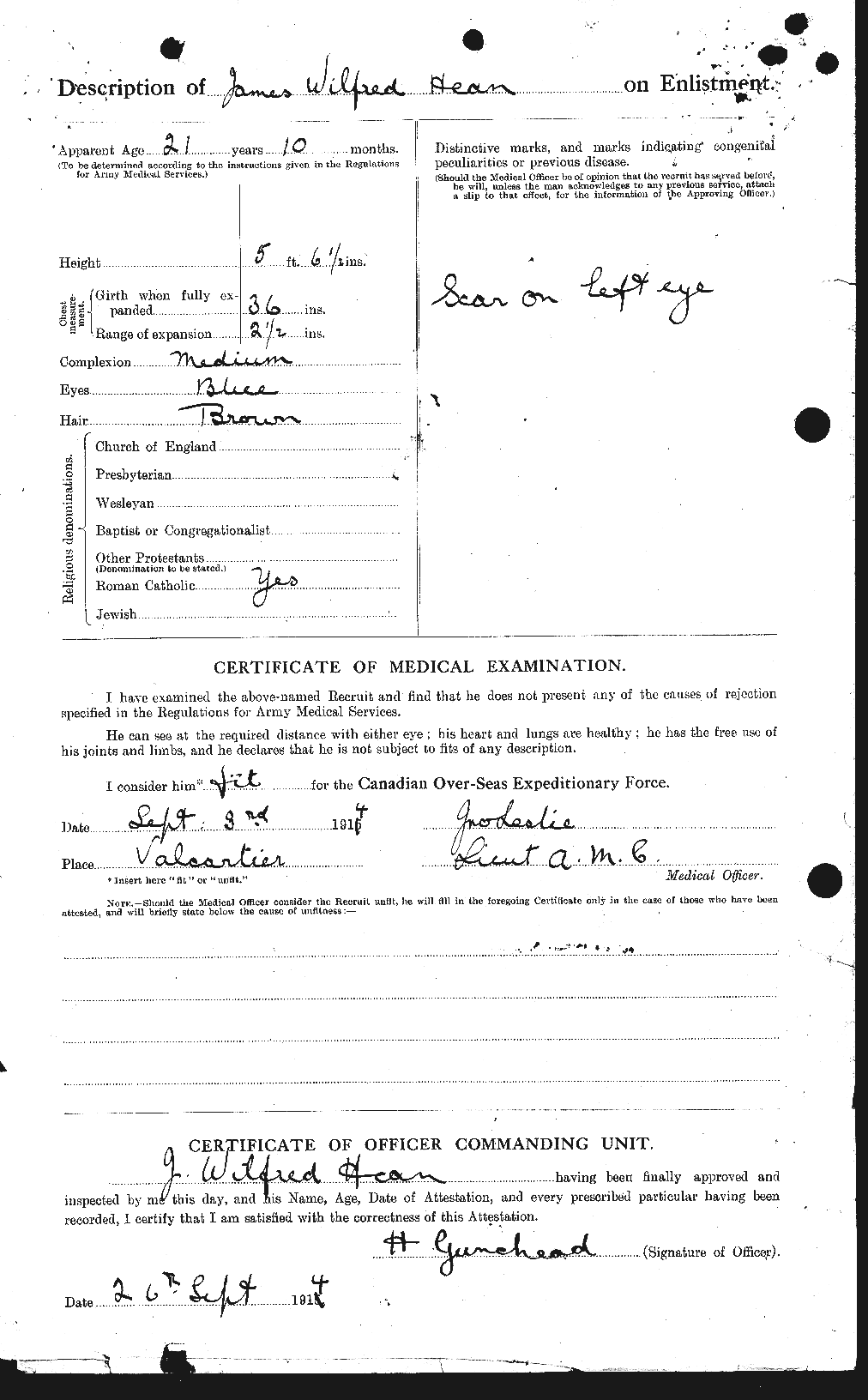 Personnel Records of the First World War - CEF 383939b