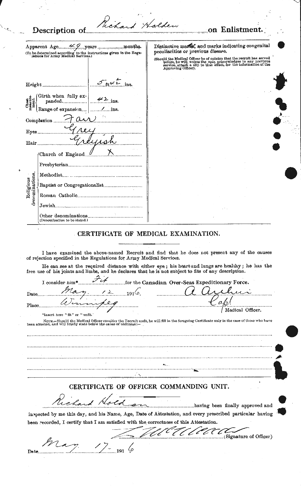 Personnel Records of the First World War - CEF 398059b