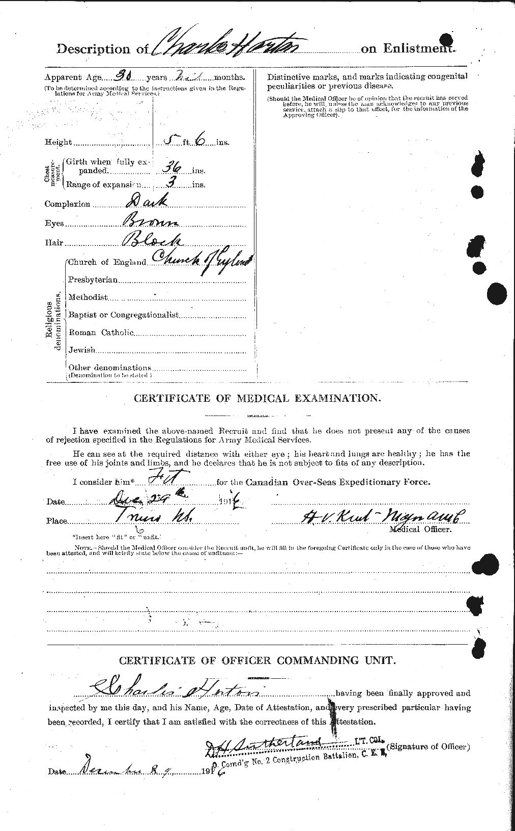 Personnel Records of the First World War - CEF 399824b