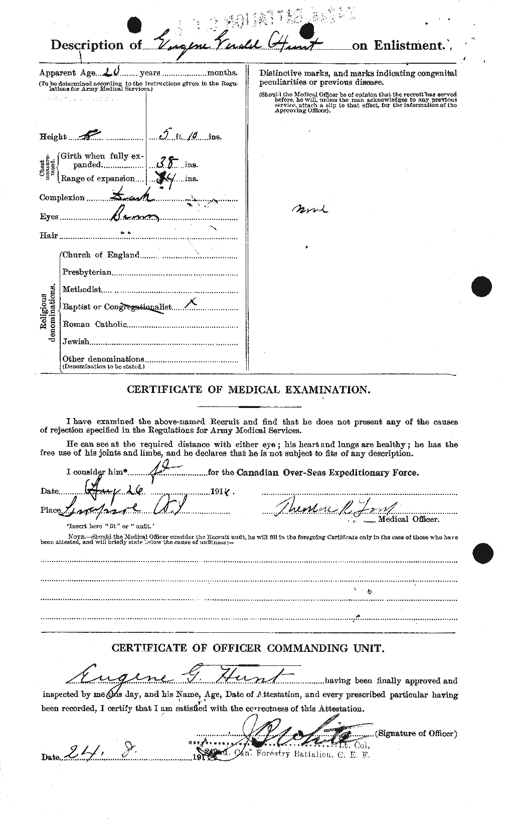 Personnel Records of the First World War - CEF 407463b