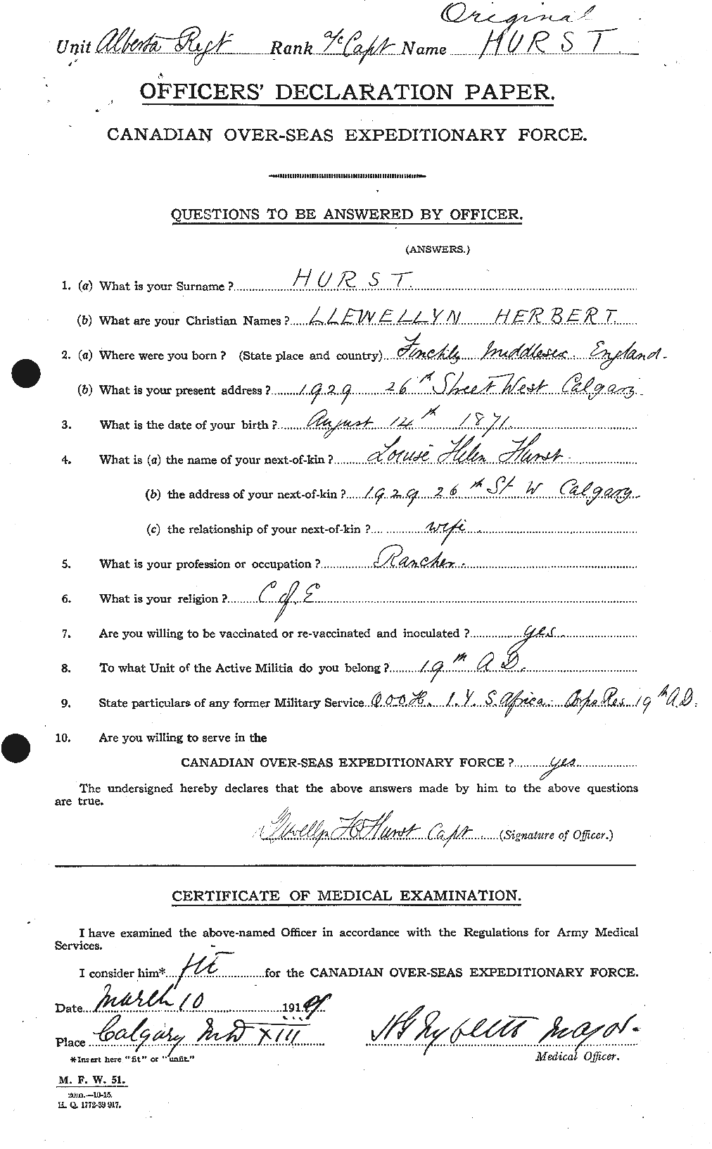 Personnel Records of the First World War - CEF 409973a