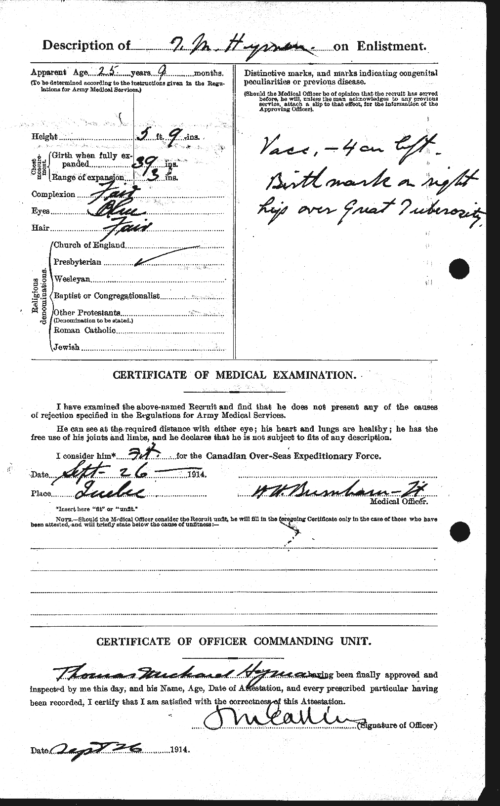 Personnel Records of the First World War - CEF 411463b