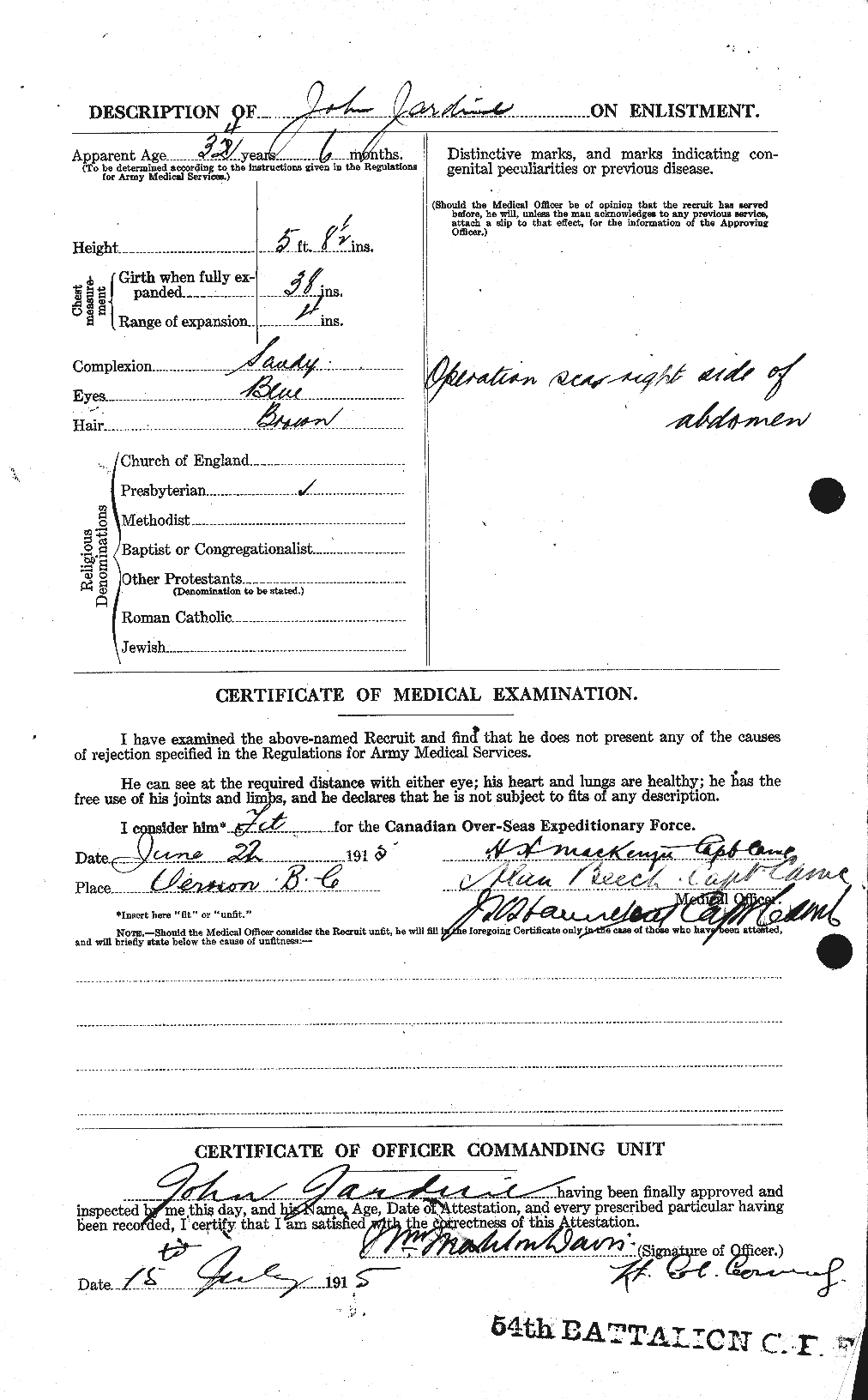 Personnel Records of the First World War - CEF 416403b
