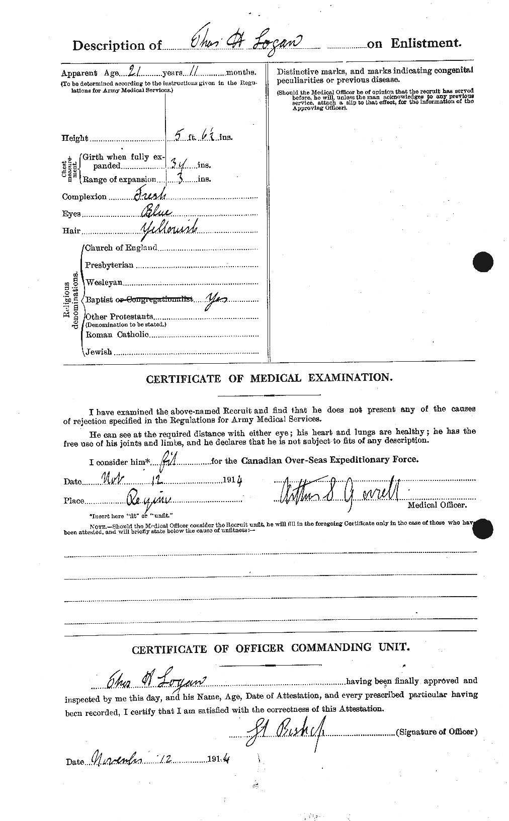 Personnel Records of the First World War - CEF 461823b