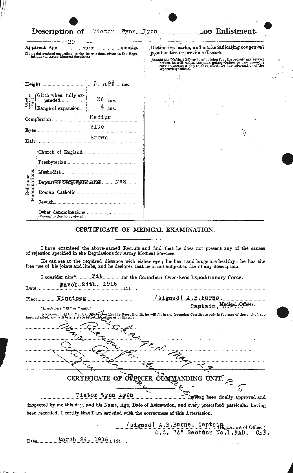 Dossiers du Personnel de la Première Guerre mondiale - CEC 472977b