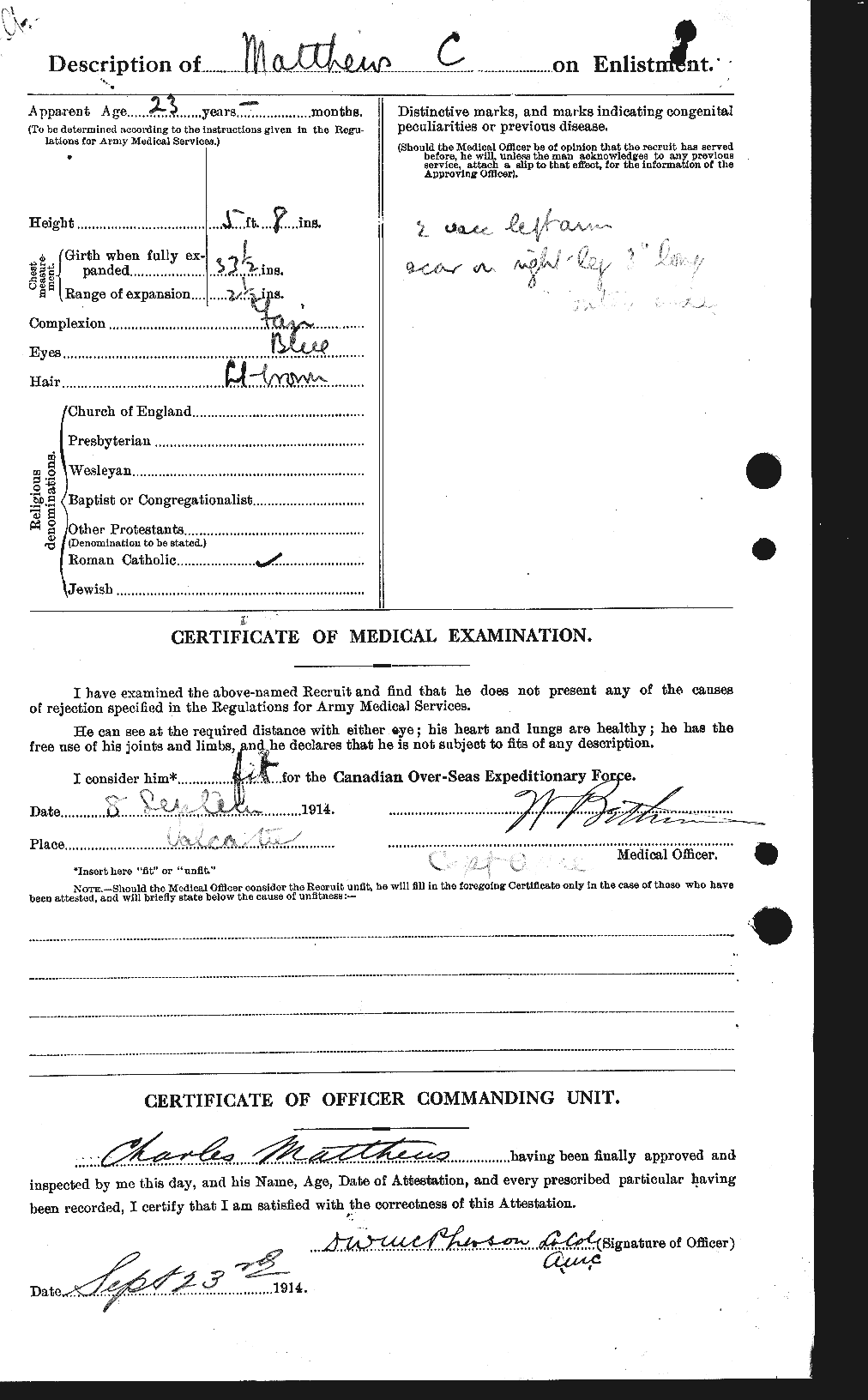 Personnel Records of the First World War - CEF 491006b