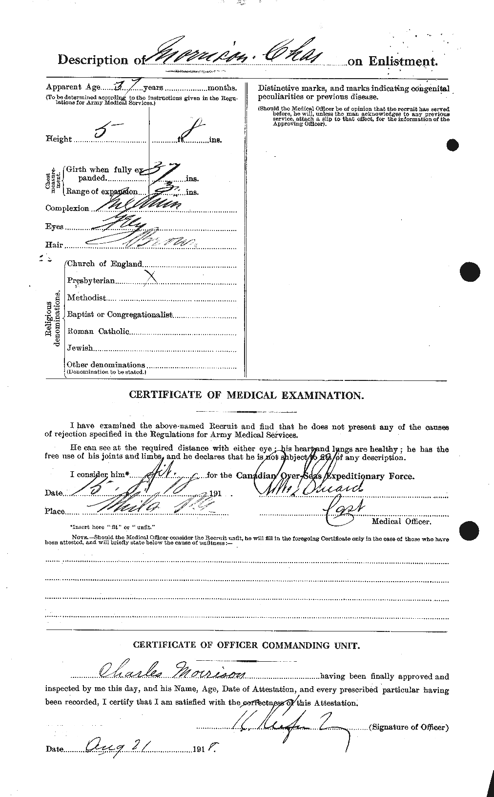 Personnel Records of the First World War - CEF 505344b