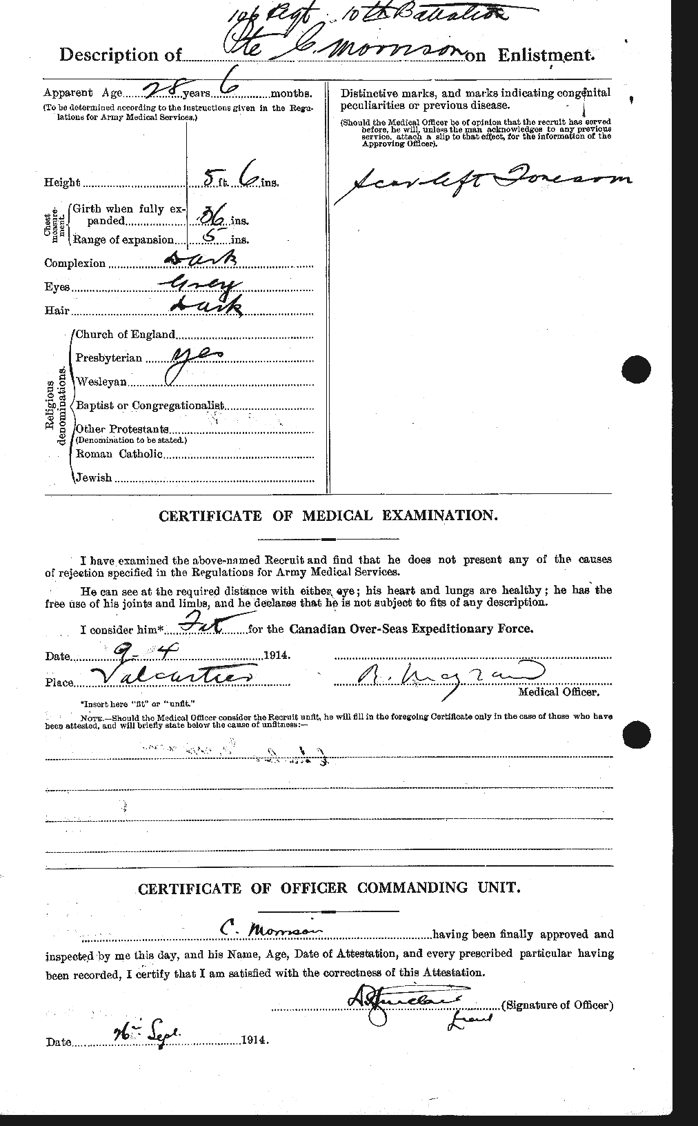 Personnel Records of the First World War - CEF 505349b