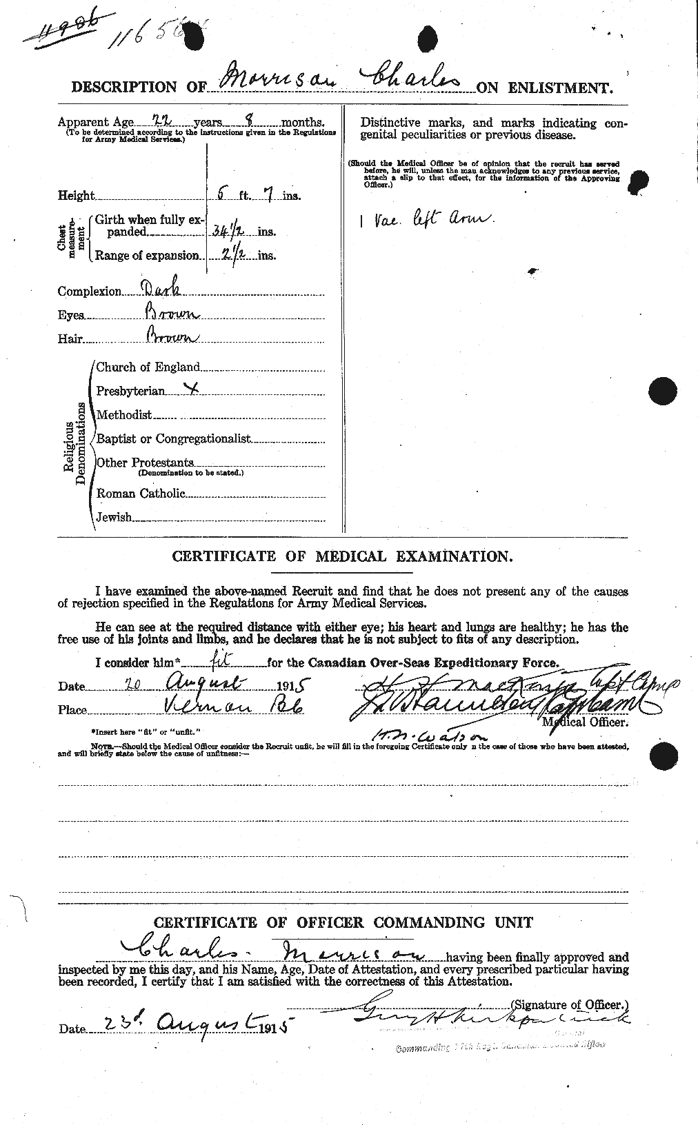 Personnel Records of the First World War - CEF 505350b