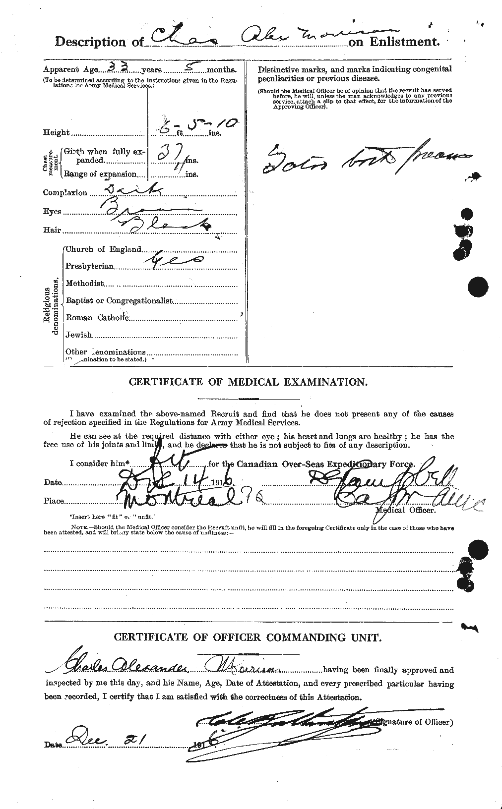 Personnel Records of the First World War - CEF 505354b