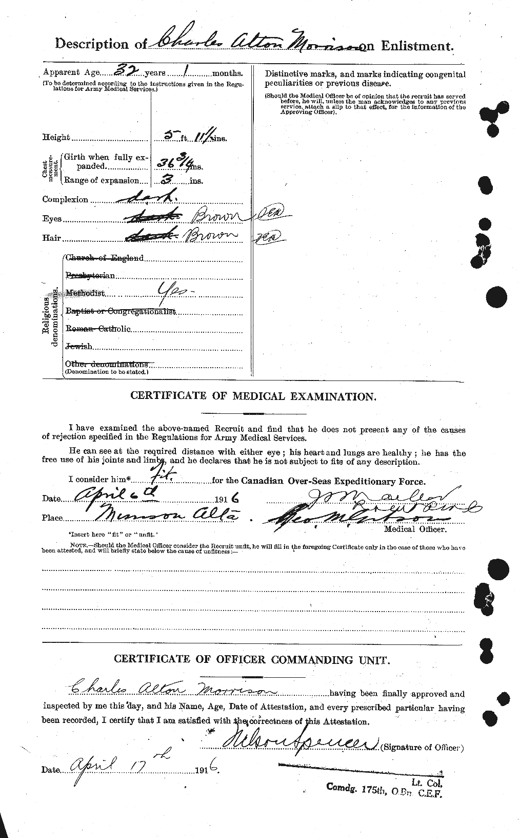 Personnel Records of the First World War - CEF 505357b