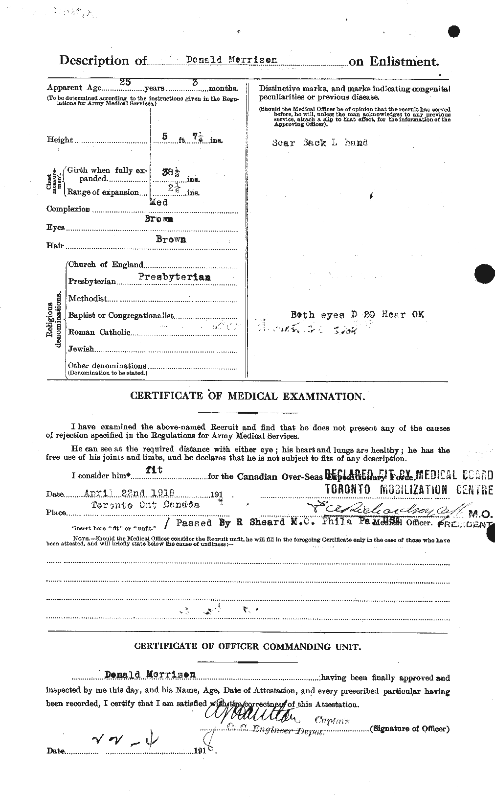 Personnel Records of the First World War - CEF 505433b