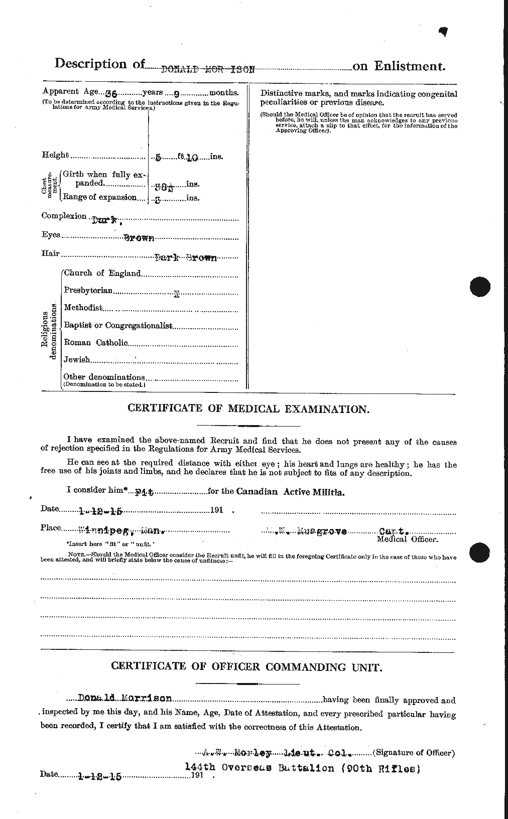 Personnel Records of the First World War - CEF 505434b