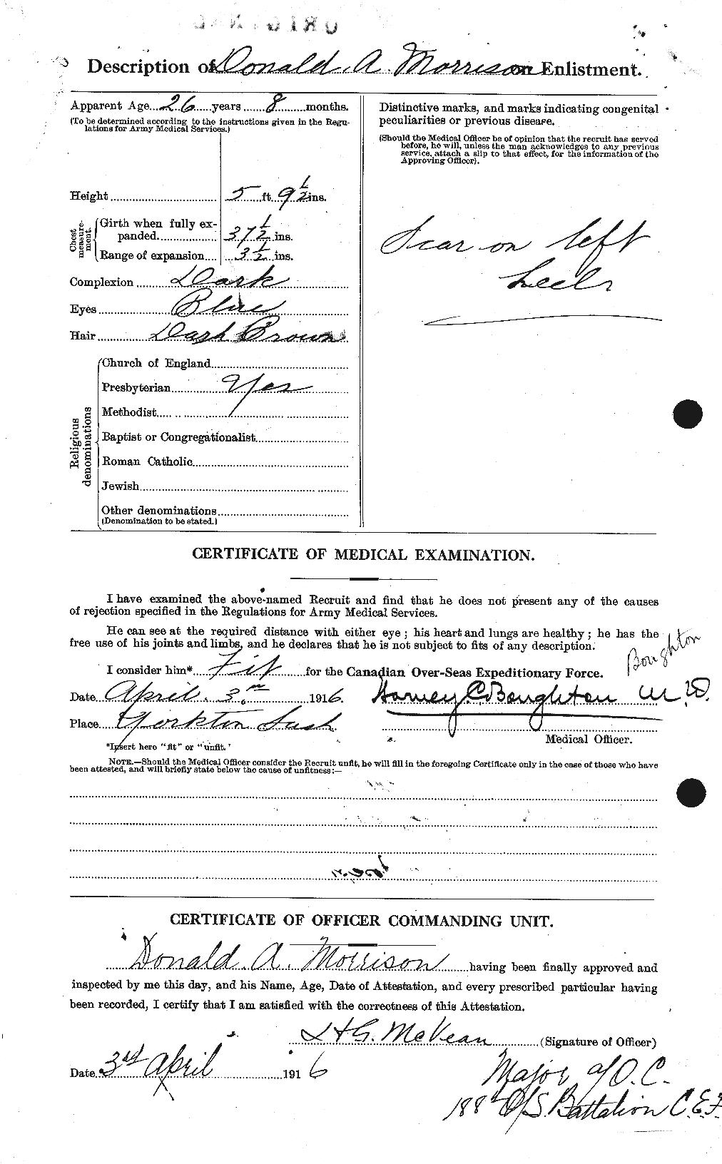 Personnel Records of the First World War - CEF 505450b