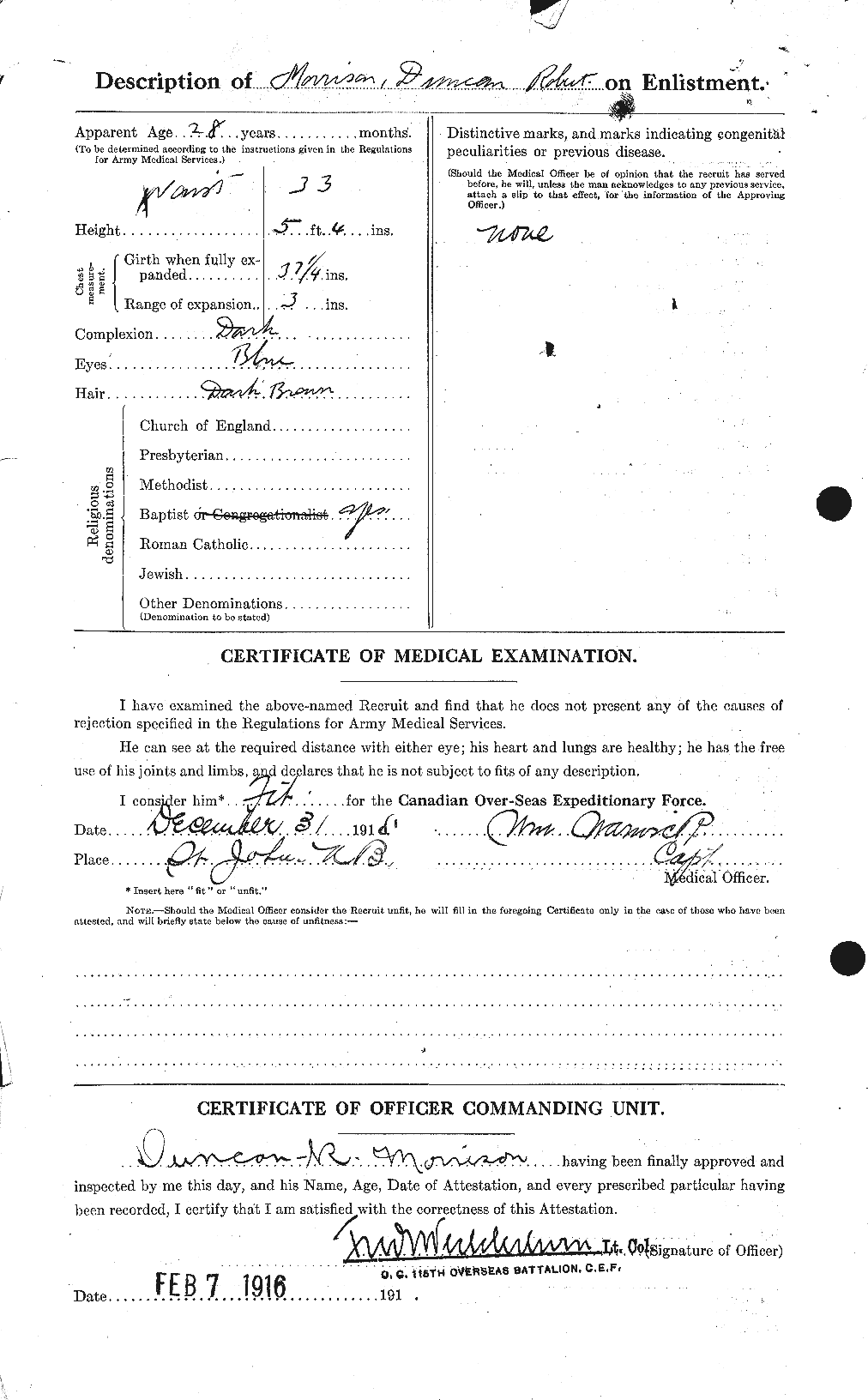 Personnel Records of the First World War - CEF 505487b