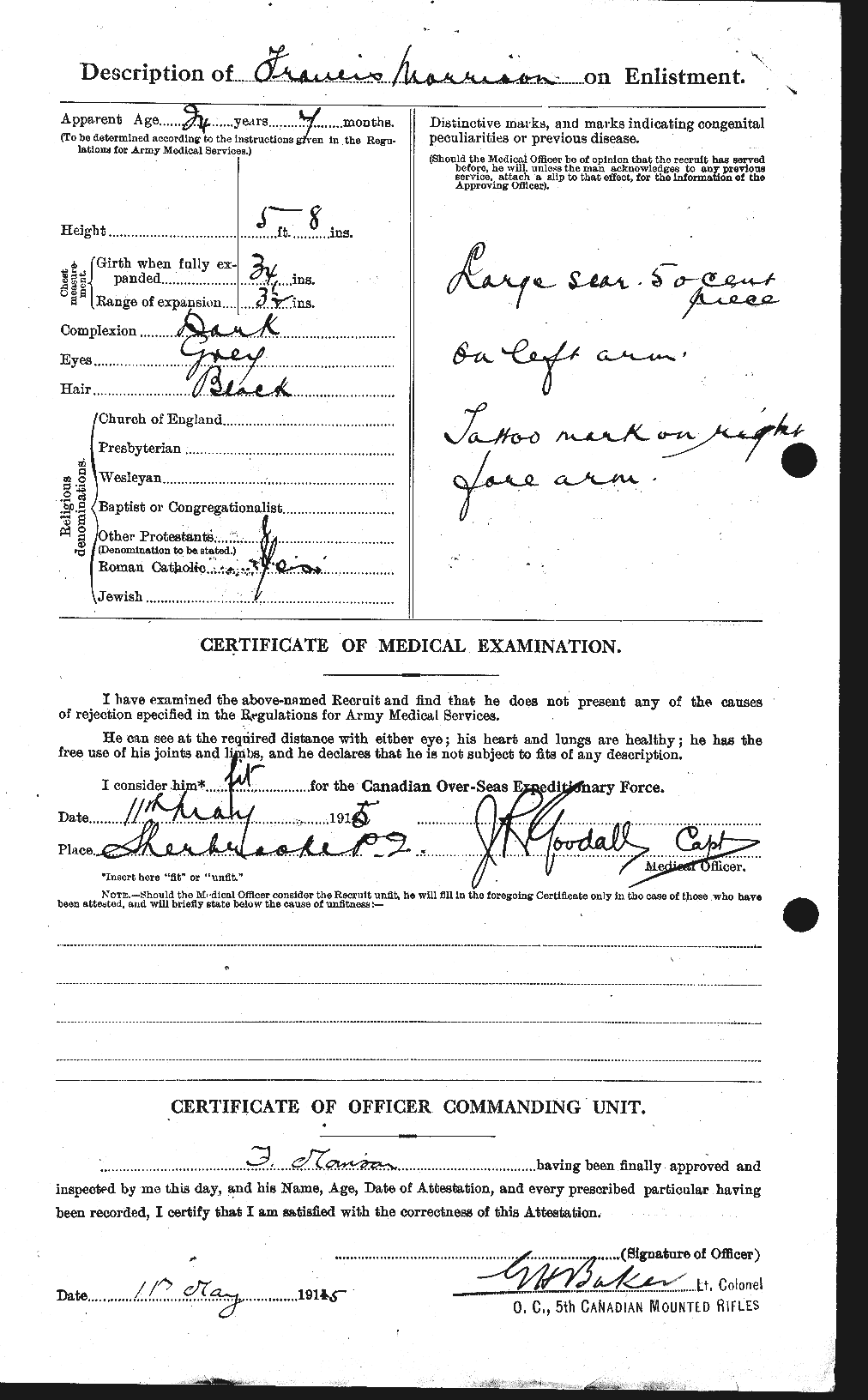 Personnel Records of the First World War - CEF 505530b