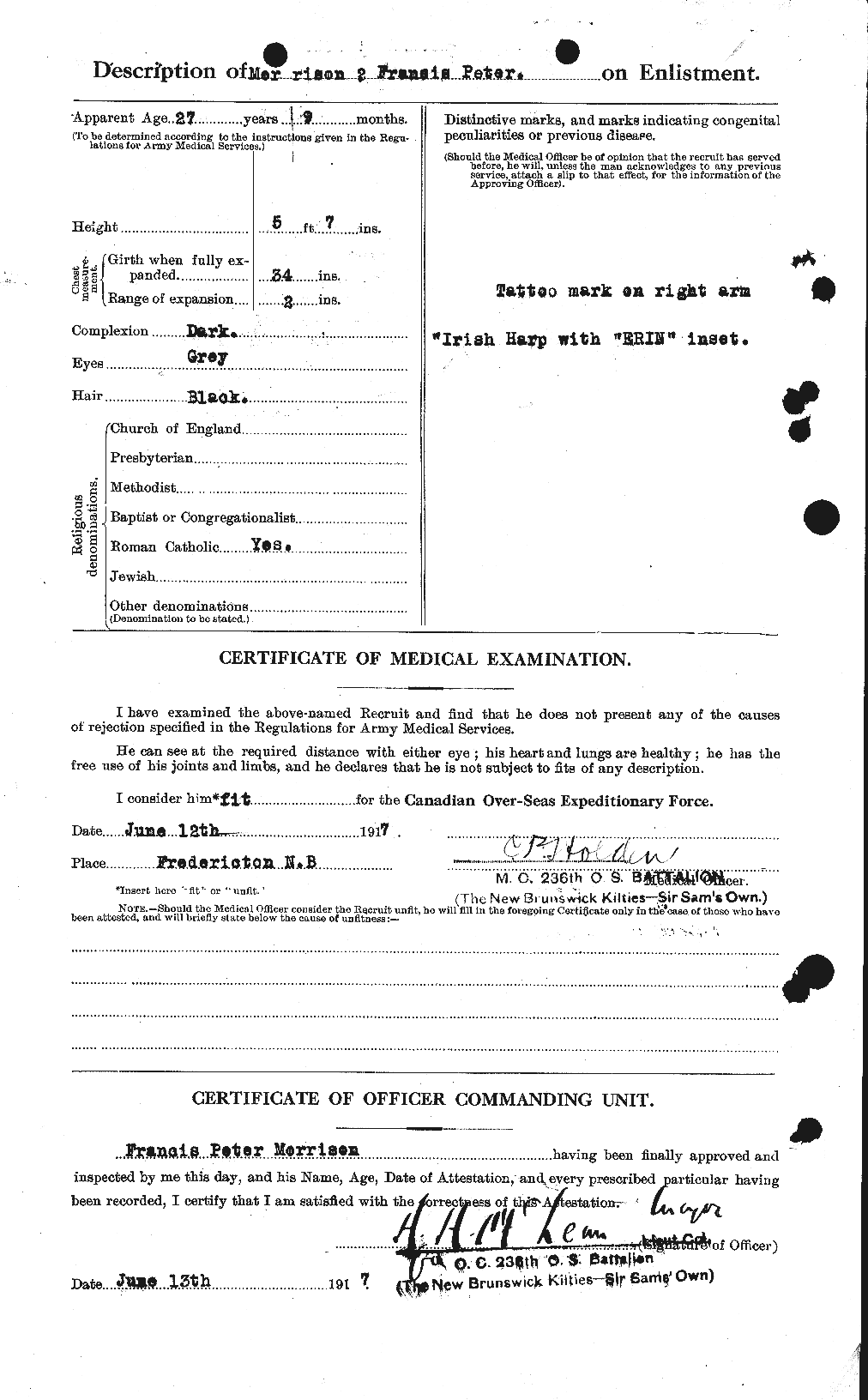 Personnel Records of the First World War - CEF 505535b