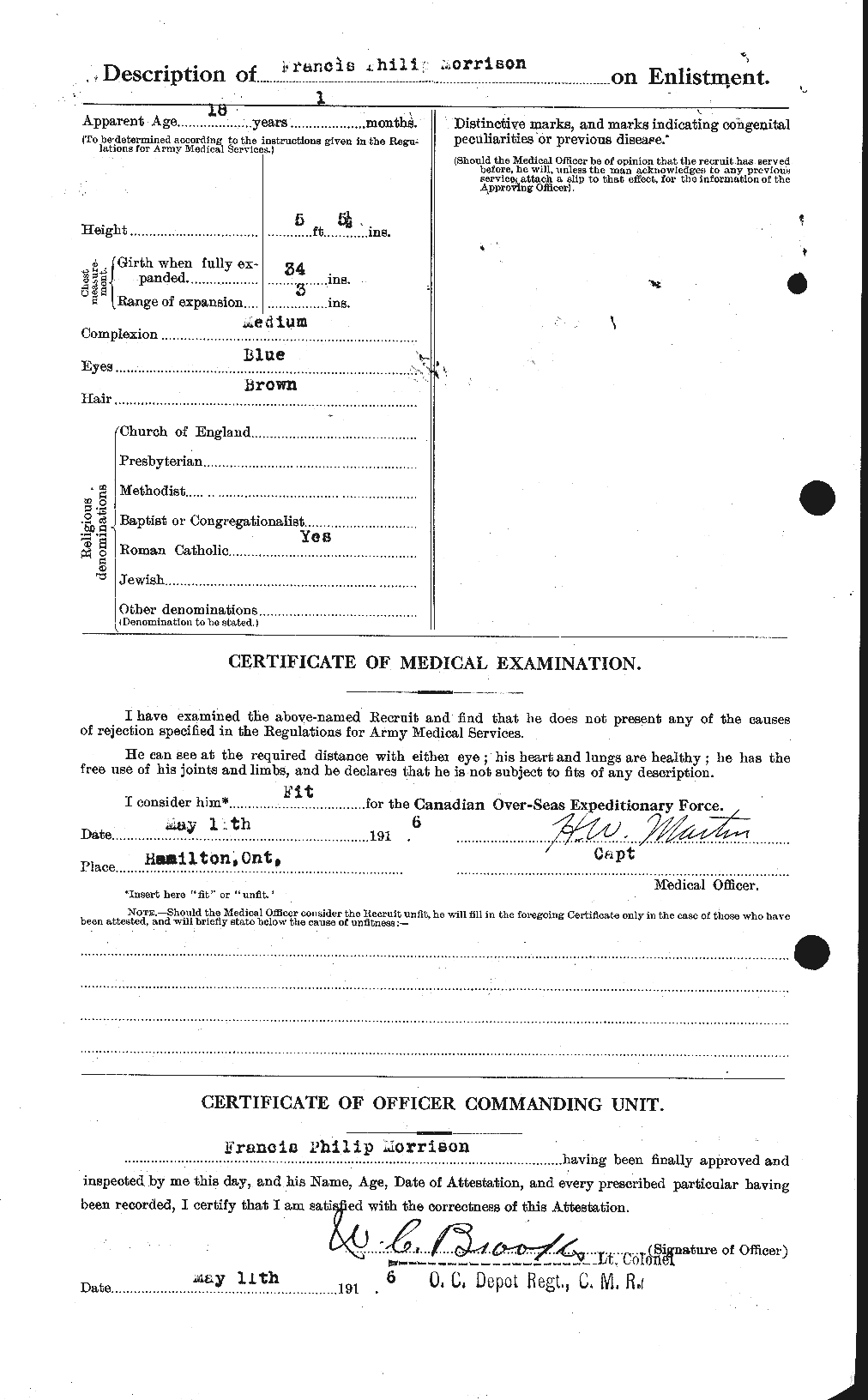 Personnel Records of the First World War - CEF 505536b