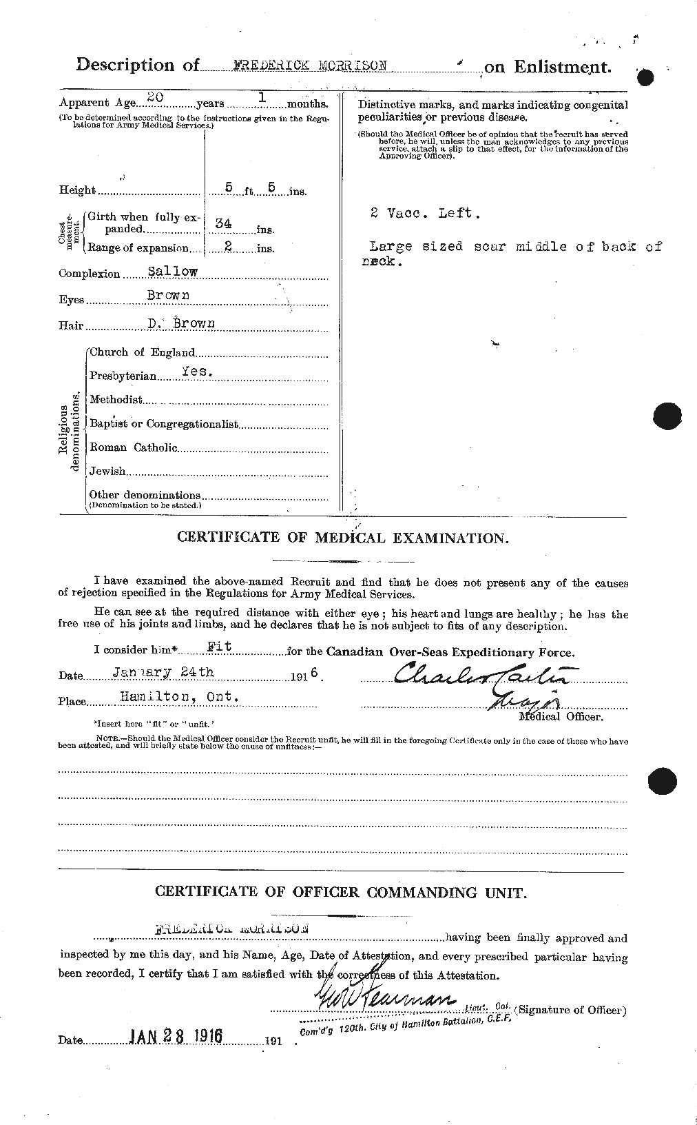 Personnel Records of the First World War - CEF 505555b