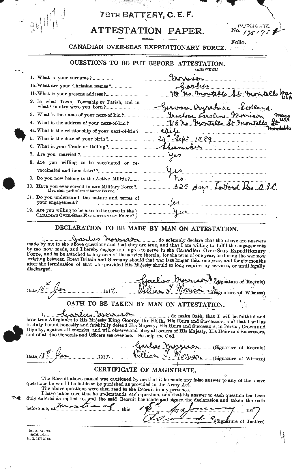 Personnel Records of the First World War - CEF 506776a